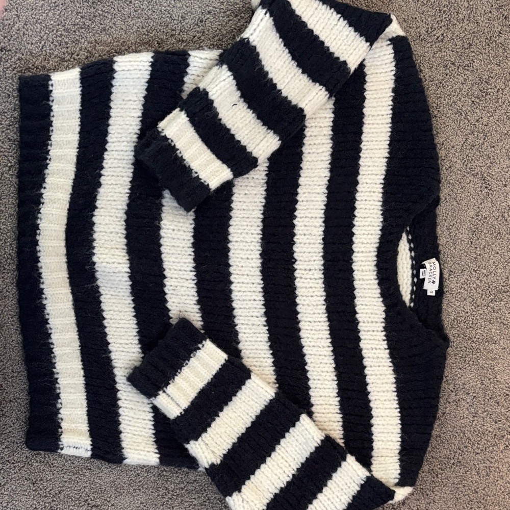 Molly Bracken Navy and Cream Striped Sweater